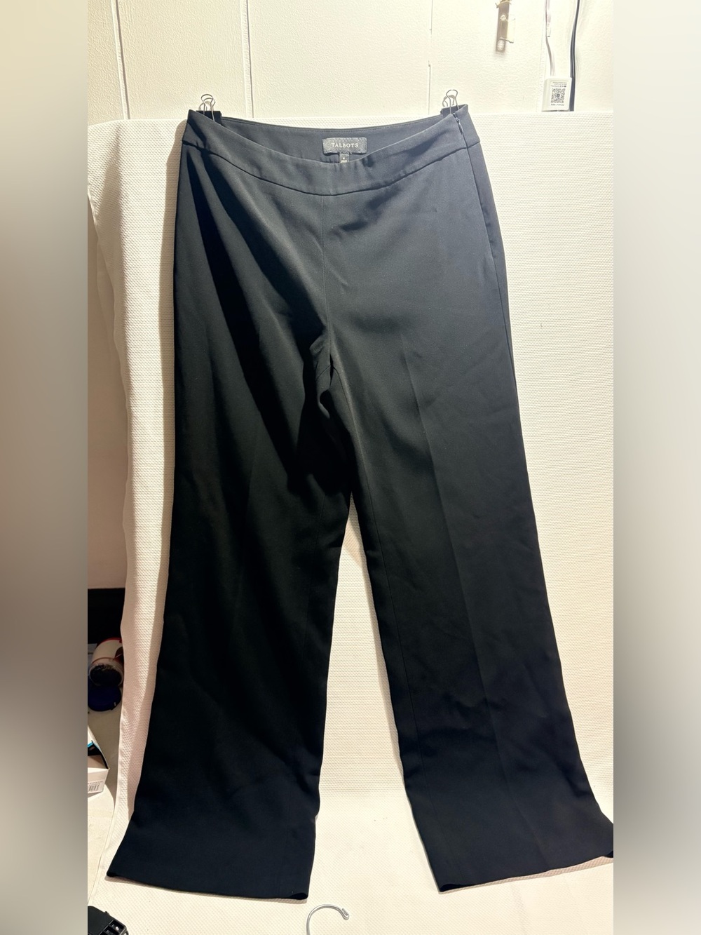 Talbots Black Straight-Leg Dress Pants